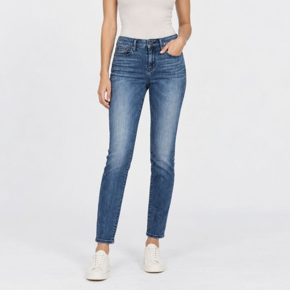 Vince Riley Legging Skinny Jeans 28 Mid Worn Blue Stretch Denim